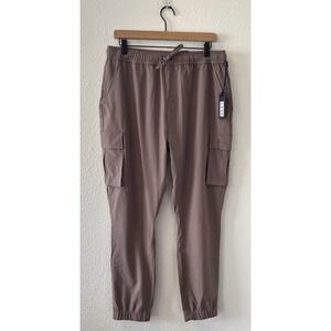 NWT LSKD Men's Energy Stretch Performance Cargo Jogger Size XL Deep Taupe